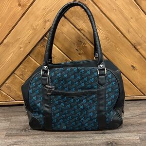 Y2K TNA Aritzia Weekender Bag Black and Teal 2000’s
